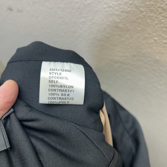 Tadashi Shoji Gown Maxi Dress SZ 4 Black-Tie Formal Wedding Whimsigoth Prom Goth - Picture 12 of 14